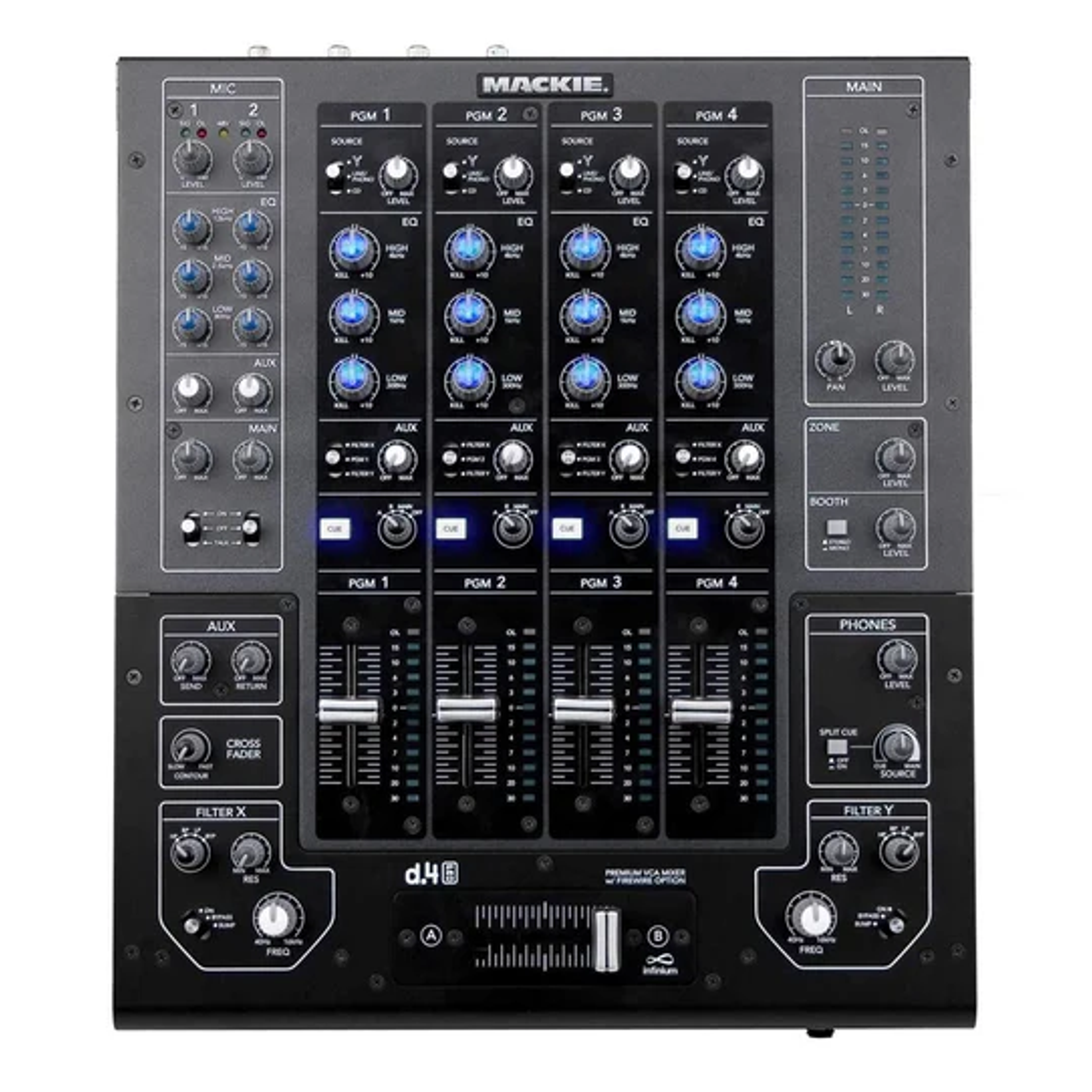 Mixer Mackie D4-PRO de 4 canales  1