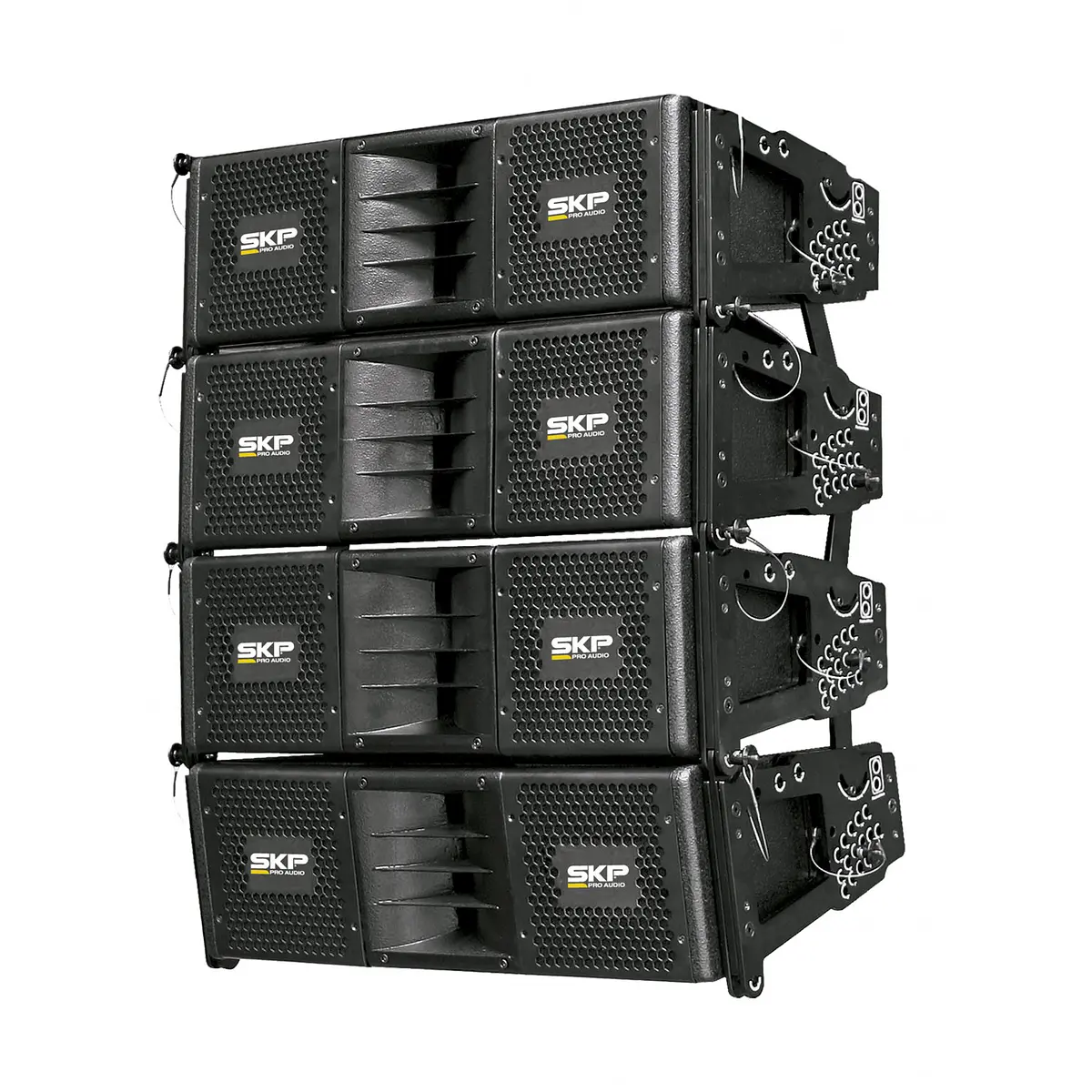 Bafles Sistema De Sonido Line Array Activo 1400 W Skp Sat Bk