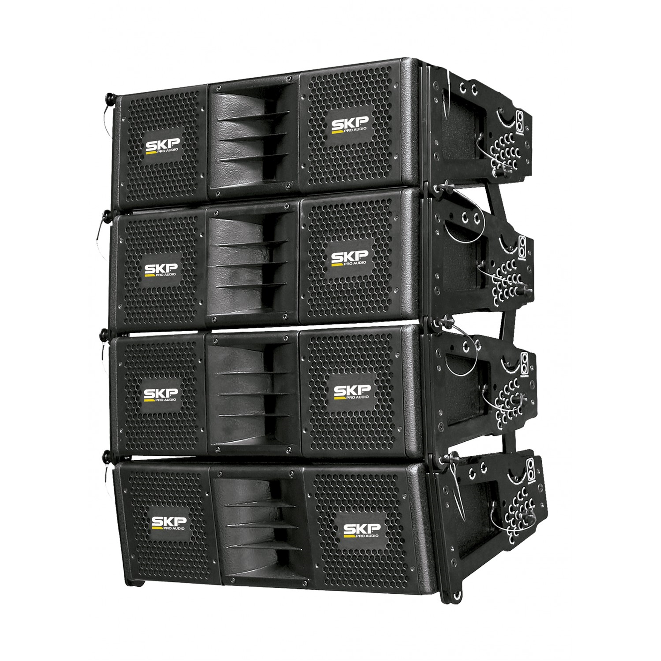 Bafles Sistema De Sonido Line Array Activo 1400 W Skp Sat Bk 2