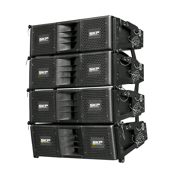 Bafles Sistema De Sonido Line Array Activo 1400 W Skp Sat Bk 2
