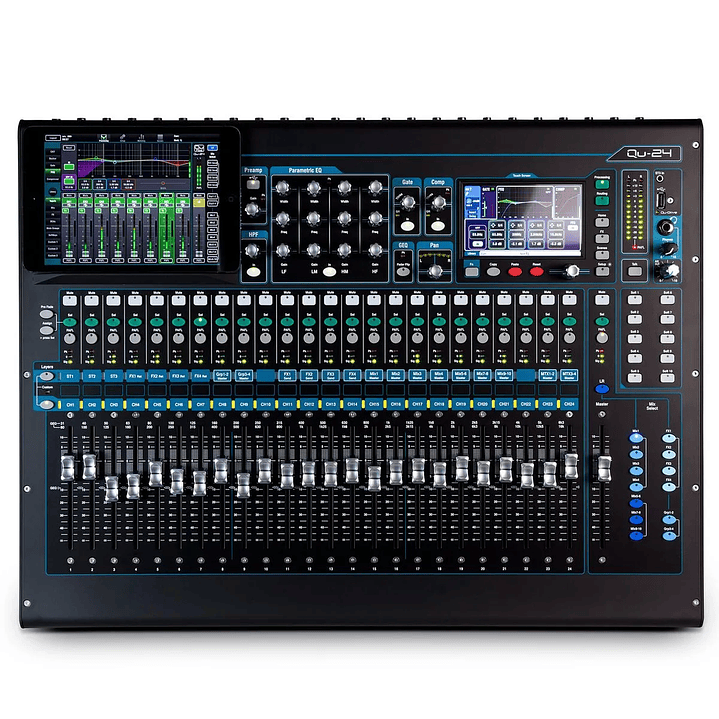 Consola digital Allen & Heath QU24 con faders motorizados 1