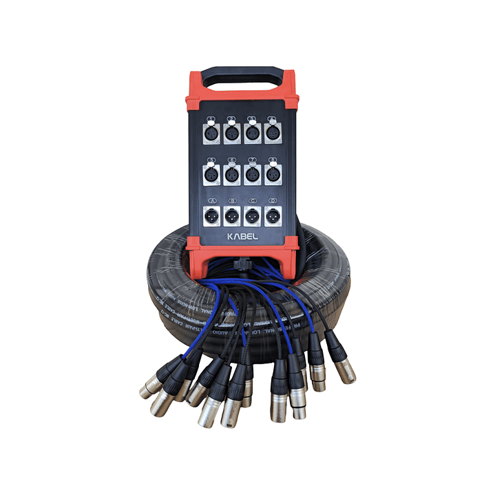 KABEL KM-8420, Multipar de Audio 8 Canales x 4 XLR 20 Mts. 1