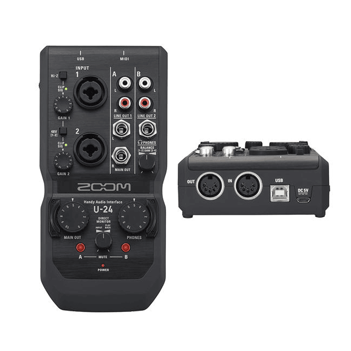 Zoom U24 Interfaz de Audio (alta resolución) 1