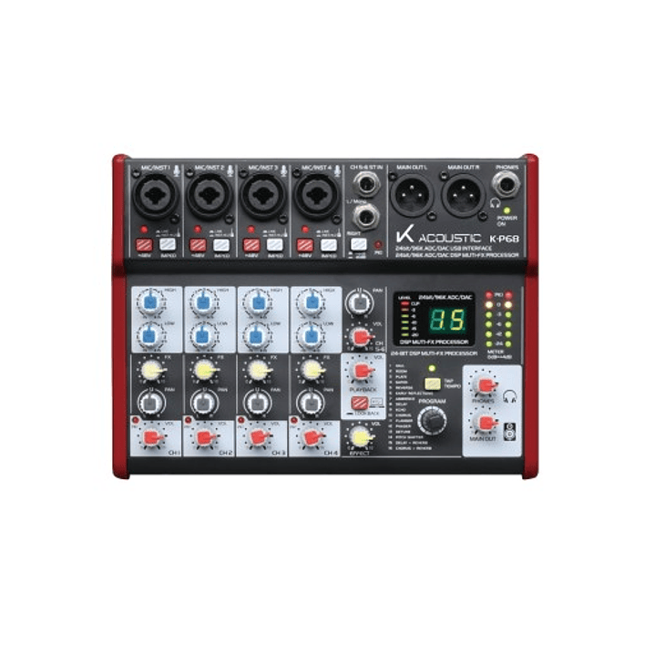 Mezclador con Conexión USB K-P68 1