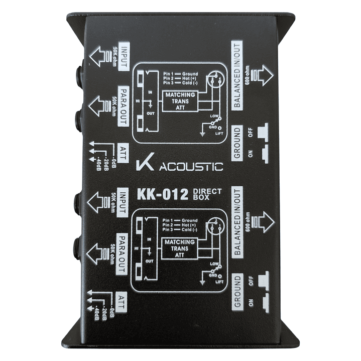 KK-012 CAJA DIRECTA DOBLE PASIVA K ACOUSTIC 1