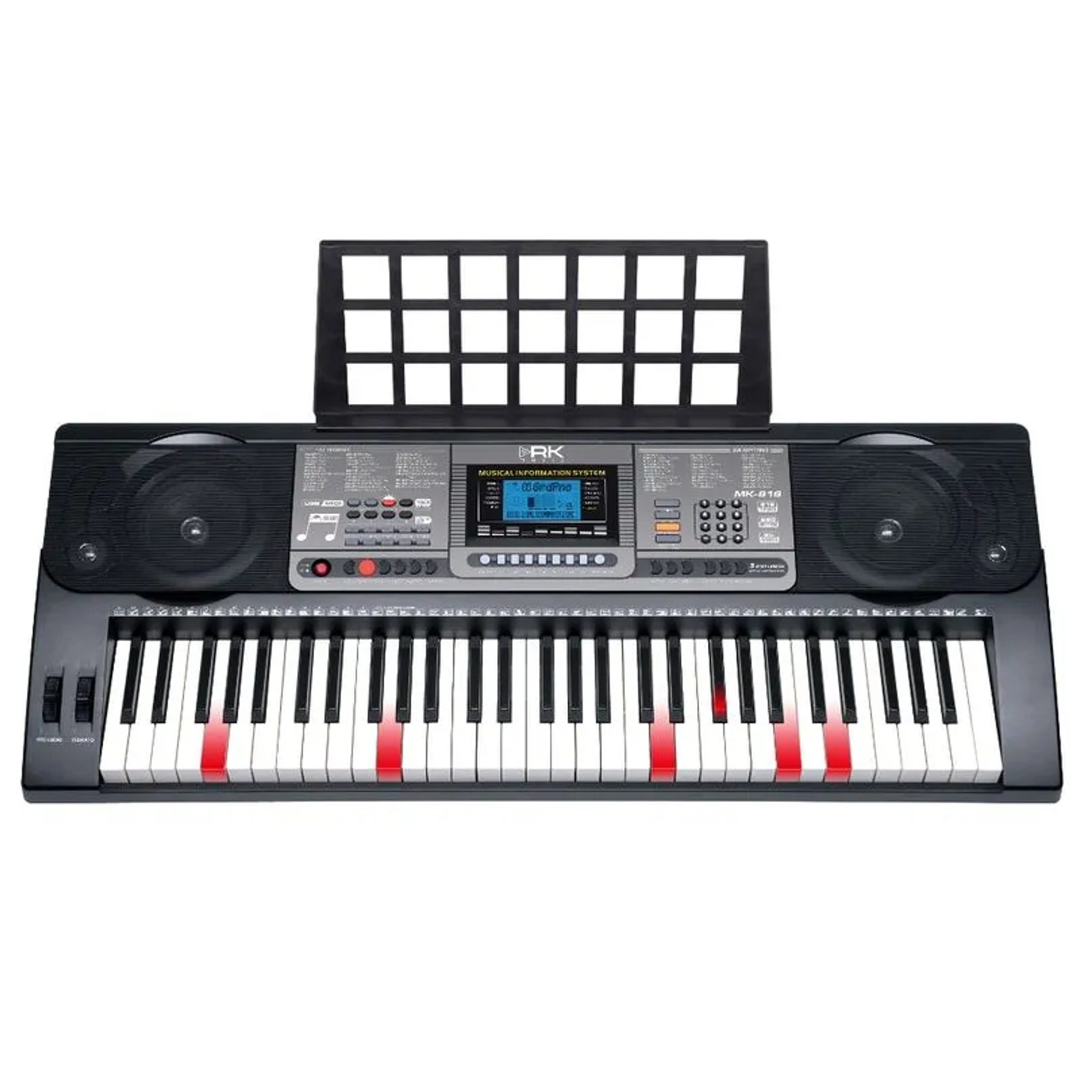 MK RK MUSIC TECLADO 61 TECLAS ILUMINADAS 1