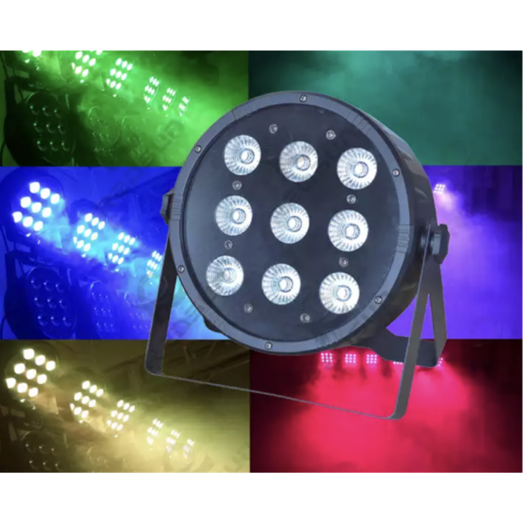 FOCO PAR LED 9X10W 4en1 RGBW 3