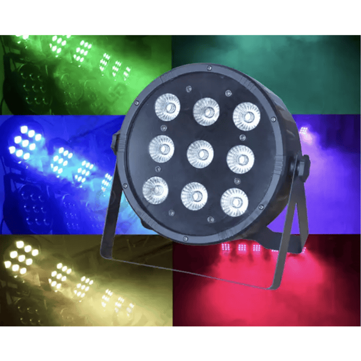 FOCO PAR LED 9X10W 4en1 RGBW 3