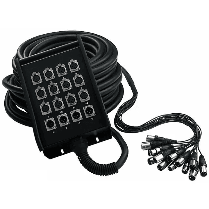 Multipar Rockcable stage box RCL30905 12/4 - 15mt 1