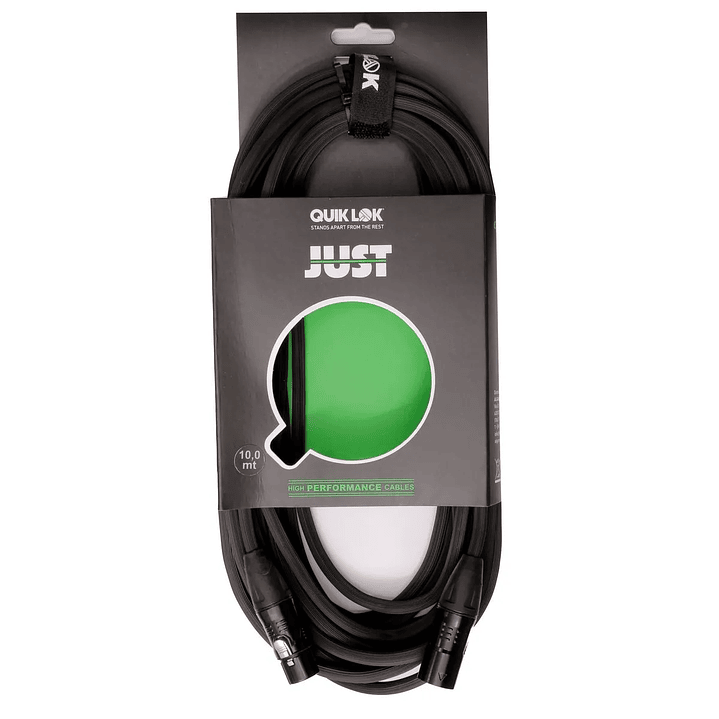 Cable para micrófono Quik Lok 10m MF-10 XLRH/XLRM 1