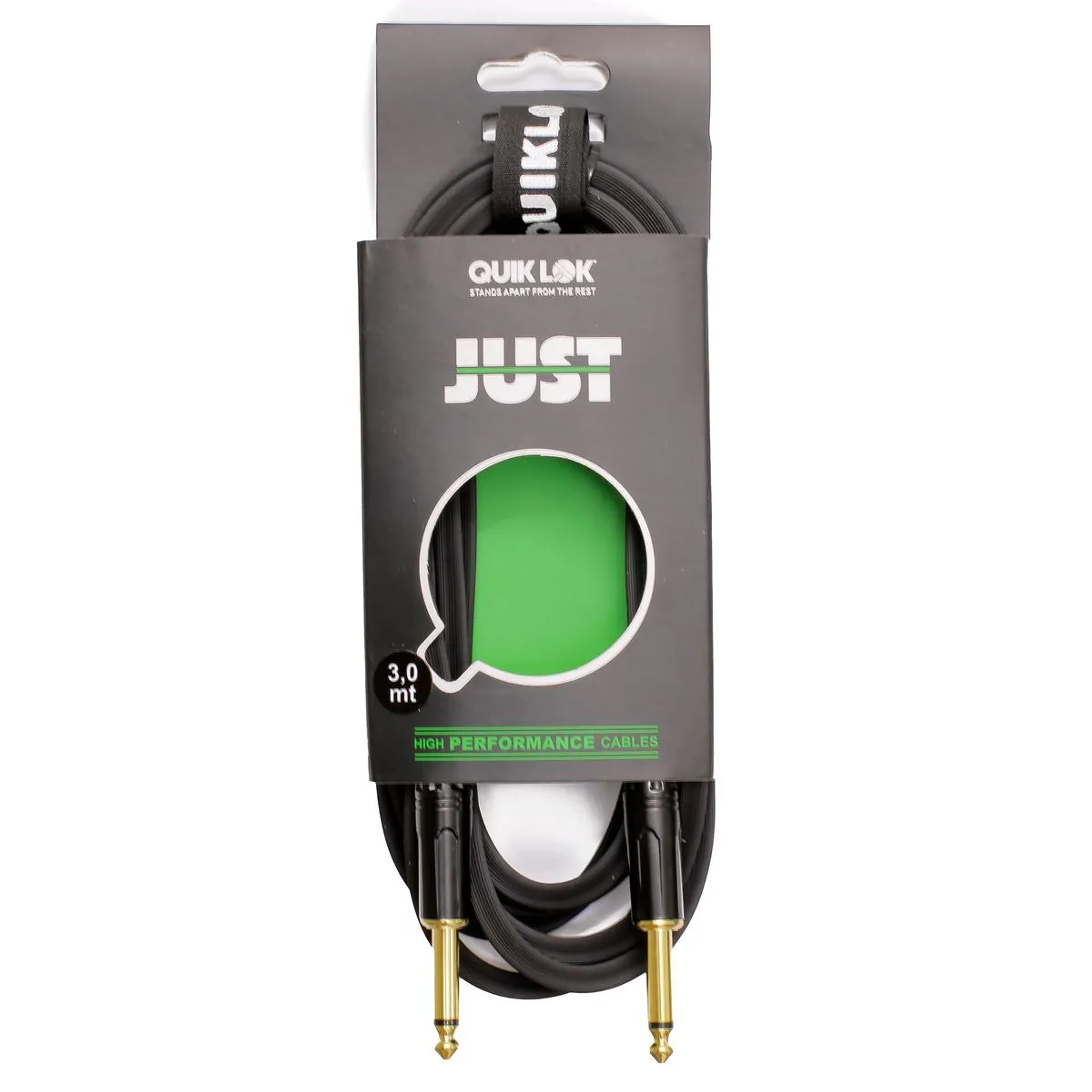 Cable para instrumento Quik Lok 3m JUST JJ-3 recto-recto 1