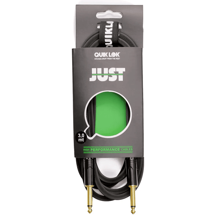 Cable para instrumento Quik Lok 3m JUST JJ-3 recto-recto 1