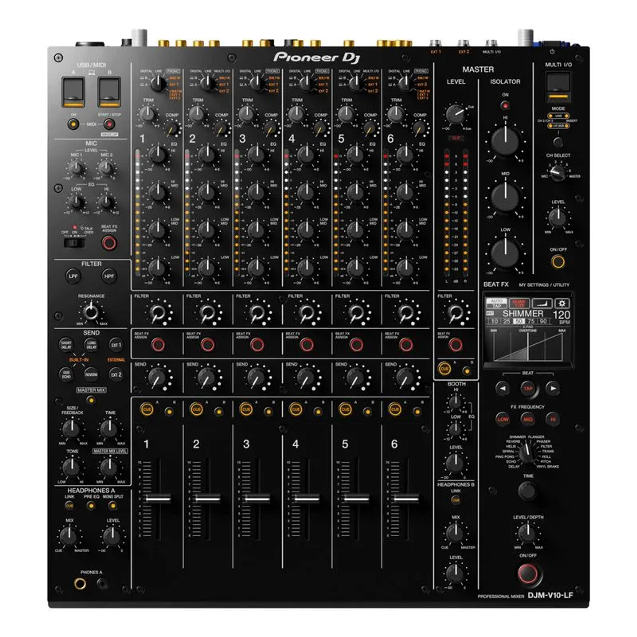Mixer DJ Pioneer DJ DJM-V10-LF 6 canales 3