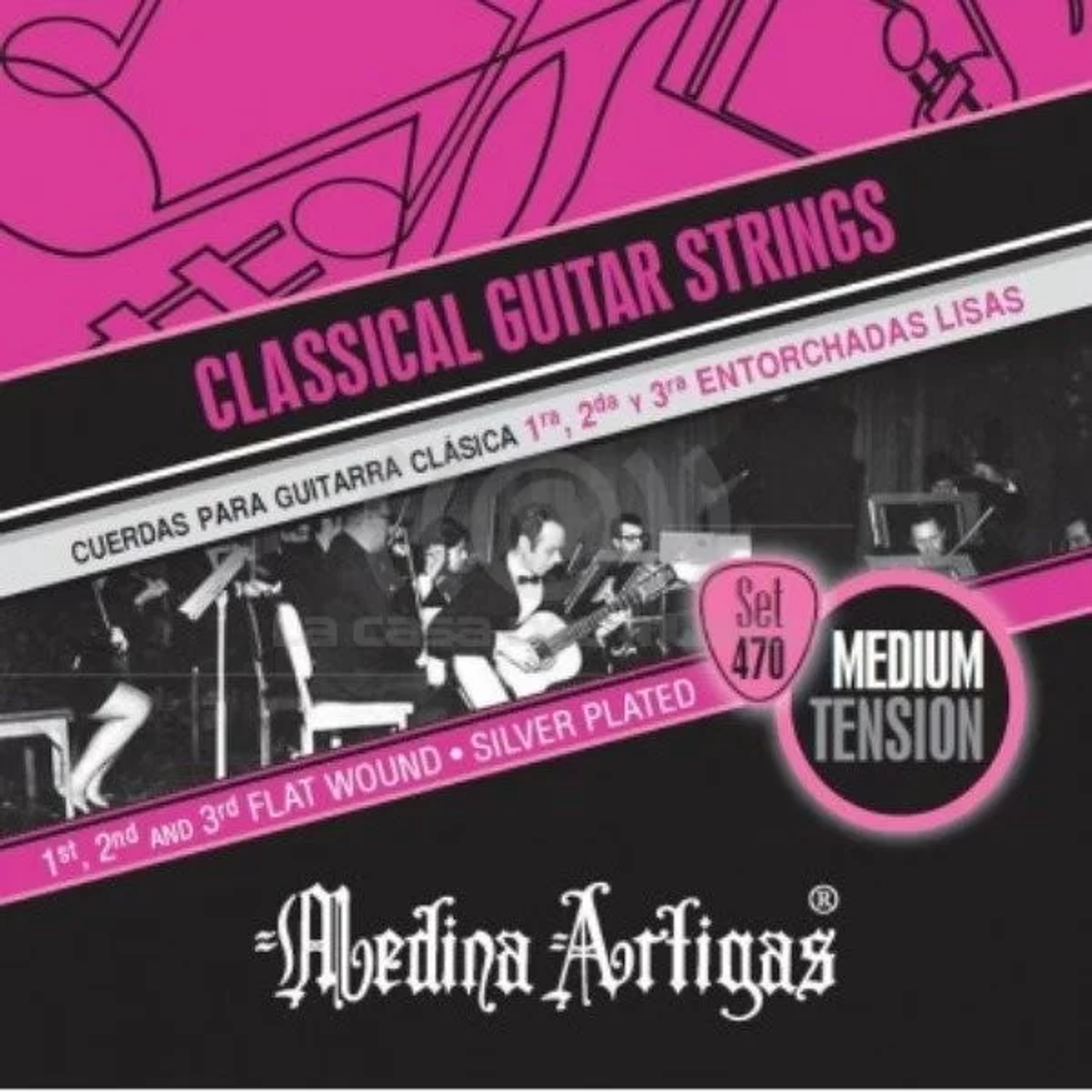 Medina Artigas SET470 Set cuerdas Guitarra Clásica Entorchadas 1