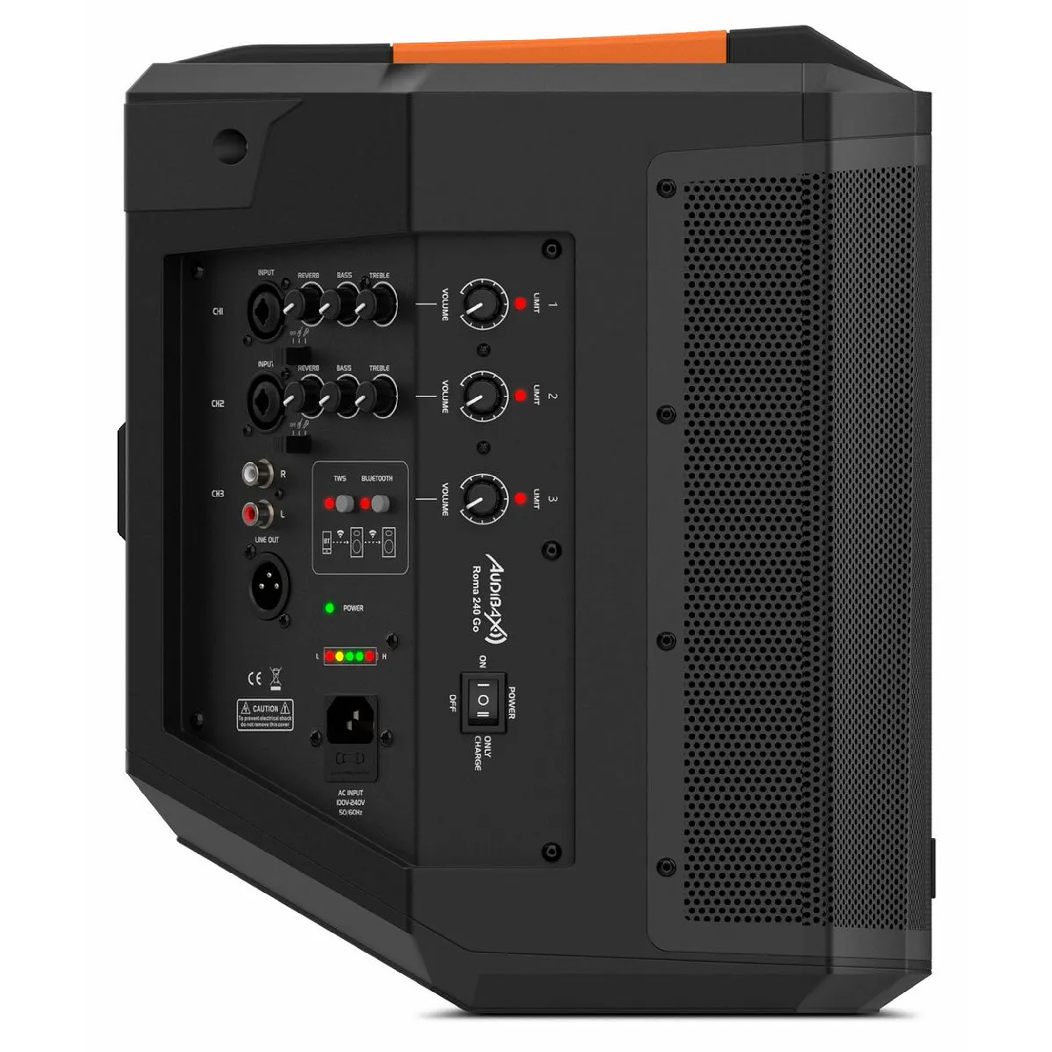 Parlante Bluetooth Audibax Roma 240 GO 120W RMS 2