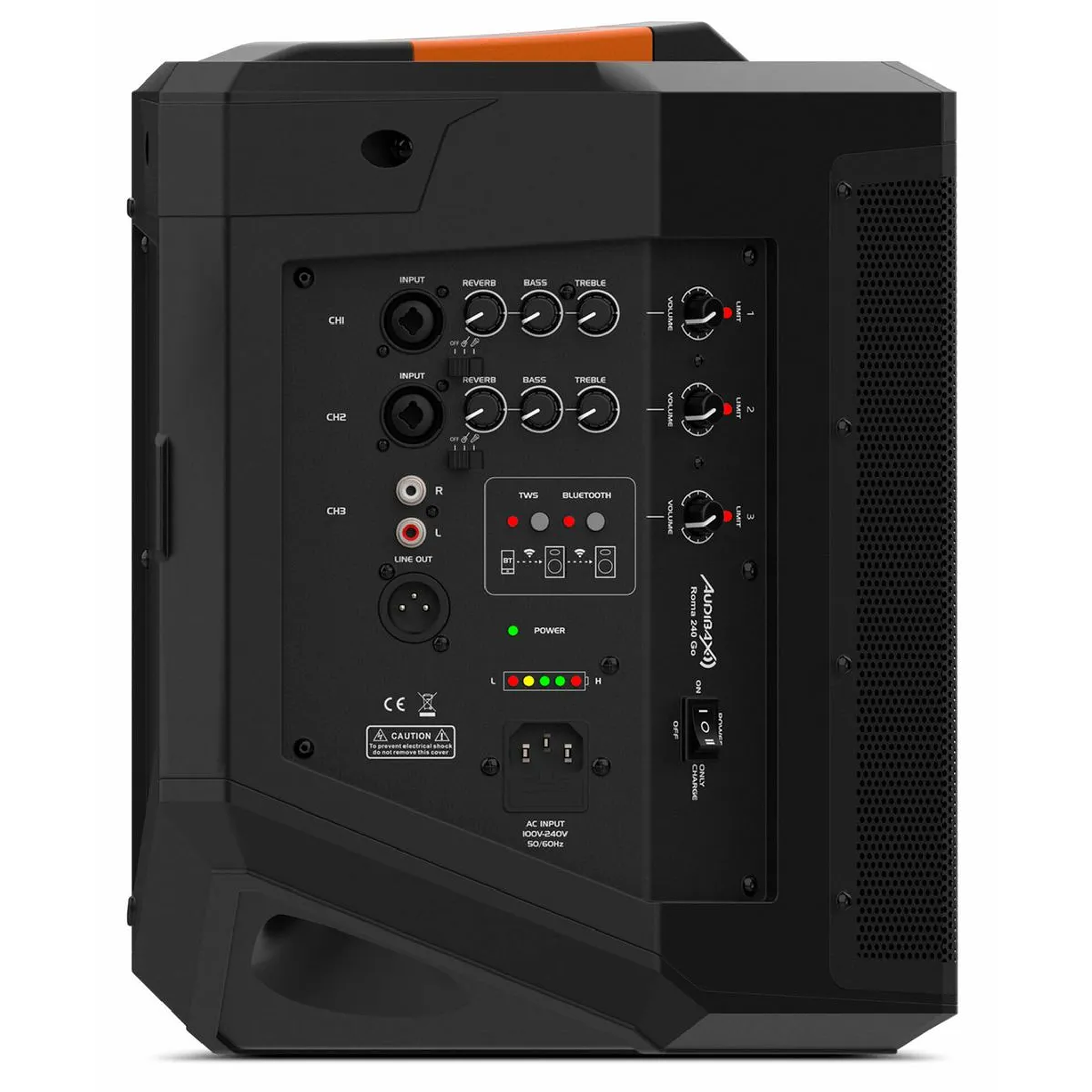 Parlante Bluetooth Audibax Roma 240 GO 120W RMS 3