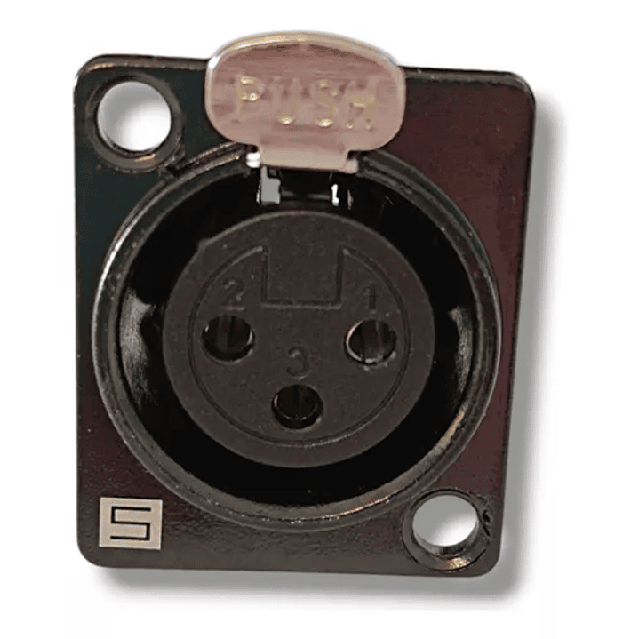 CONECTOR XLR HEMBRA CHASIS CABLELAB 1