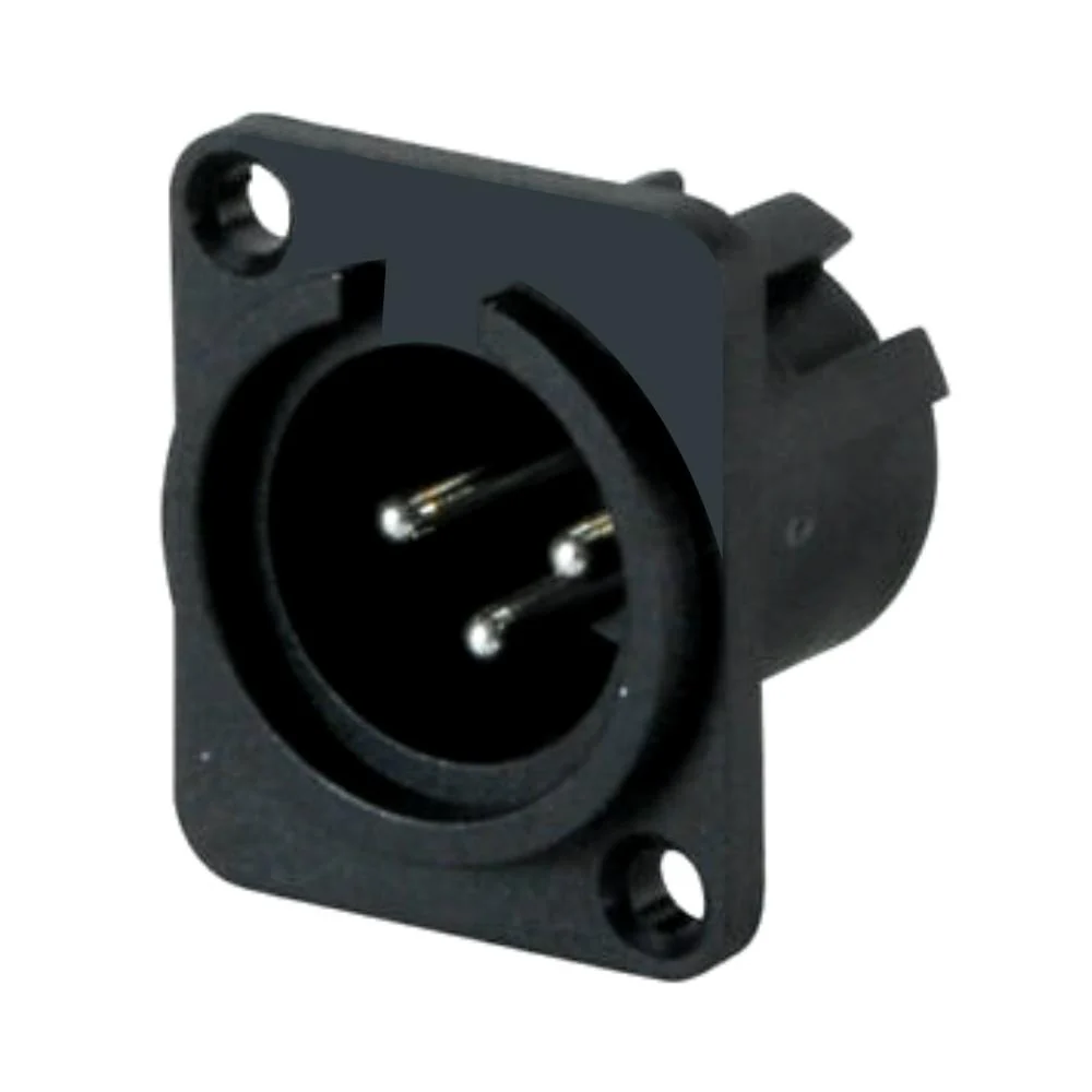 CONECTOR XLR MACHO CHASIS CABLELALB