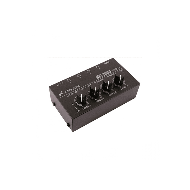 K-Acoustic K-400, Amplificador De Audífonos 4 canales 1