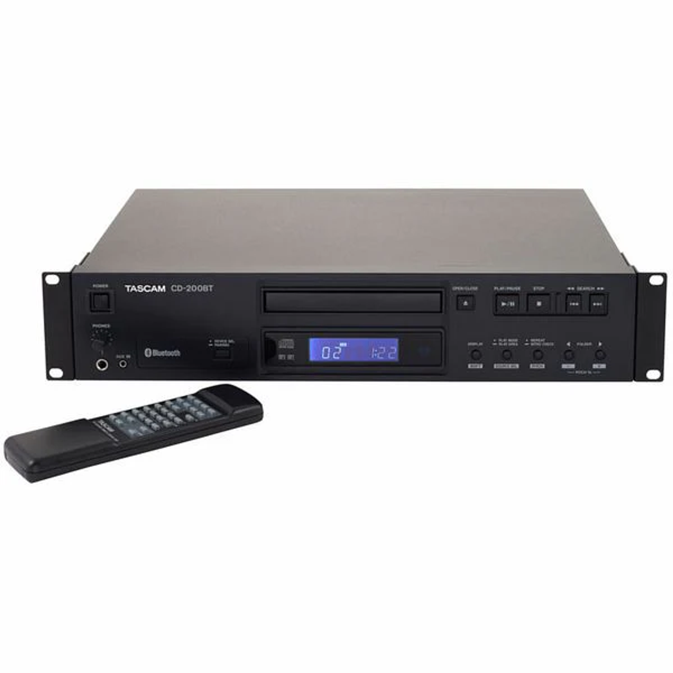 Tascam CD200BT - CD Player, con Bluetooth, 19