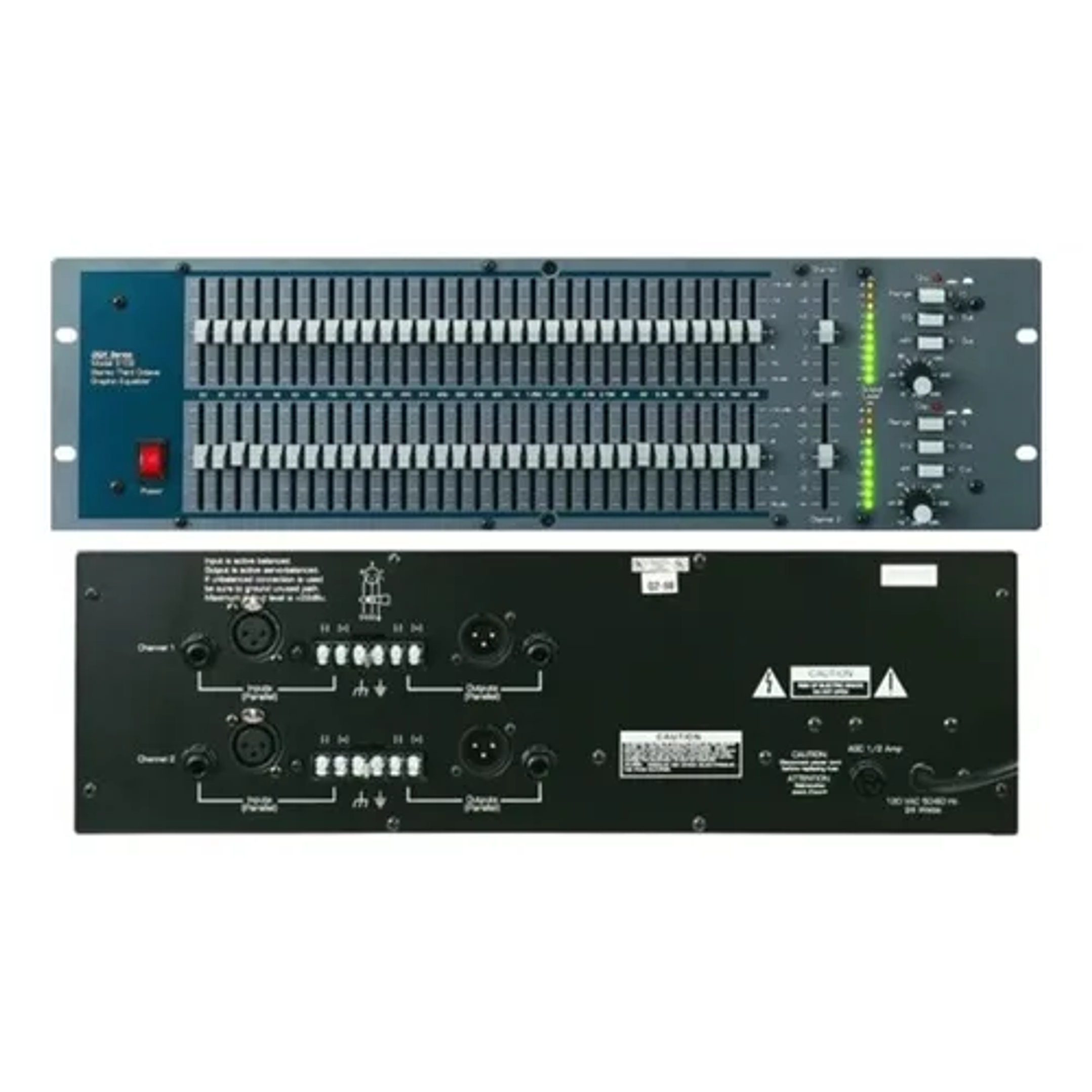 Ashly GQX-3102 – EXP  Ecualizador gráfico de 2 canales 1/3 octava 1