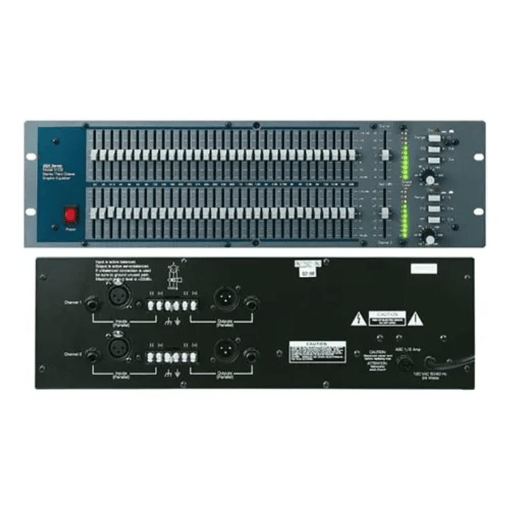 Ashly GQX-3102 – EXP  Ecualizador gráfico de 2 canales 1/3 octava 1