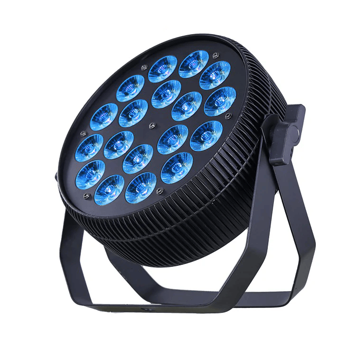 Kit*8 Par LED SLIM 18*12W RGBW 4 en 1 2