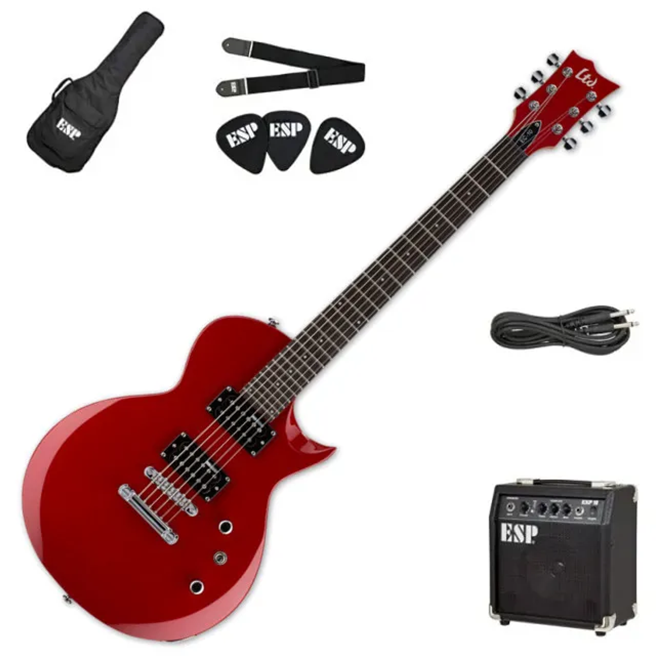 Pack de guitarra eléctrica LTD EC-10 - Red 1