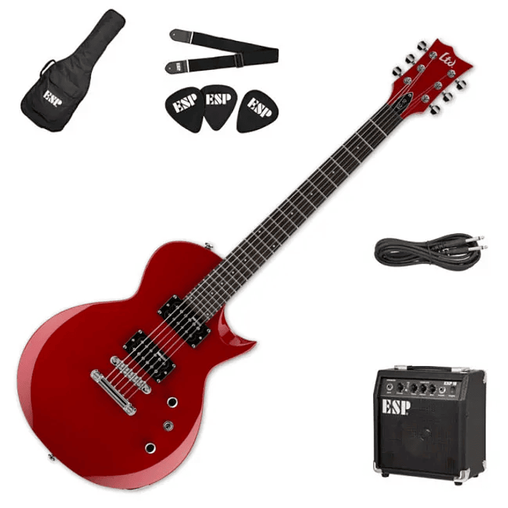Pack de guitarra eléctrica LTD EC-10 - Red 1