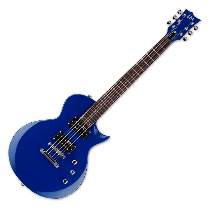 Guitarra eléctrica Ltd EC10 color azul Incluye Funda 1