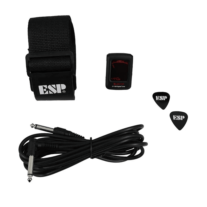 Pack de guitarra eléctrica LTD M-10 Black Satin 4