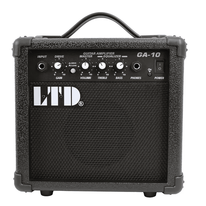 Pack de guitarra eléctrica LTD M-10 Black Satin 5