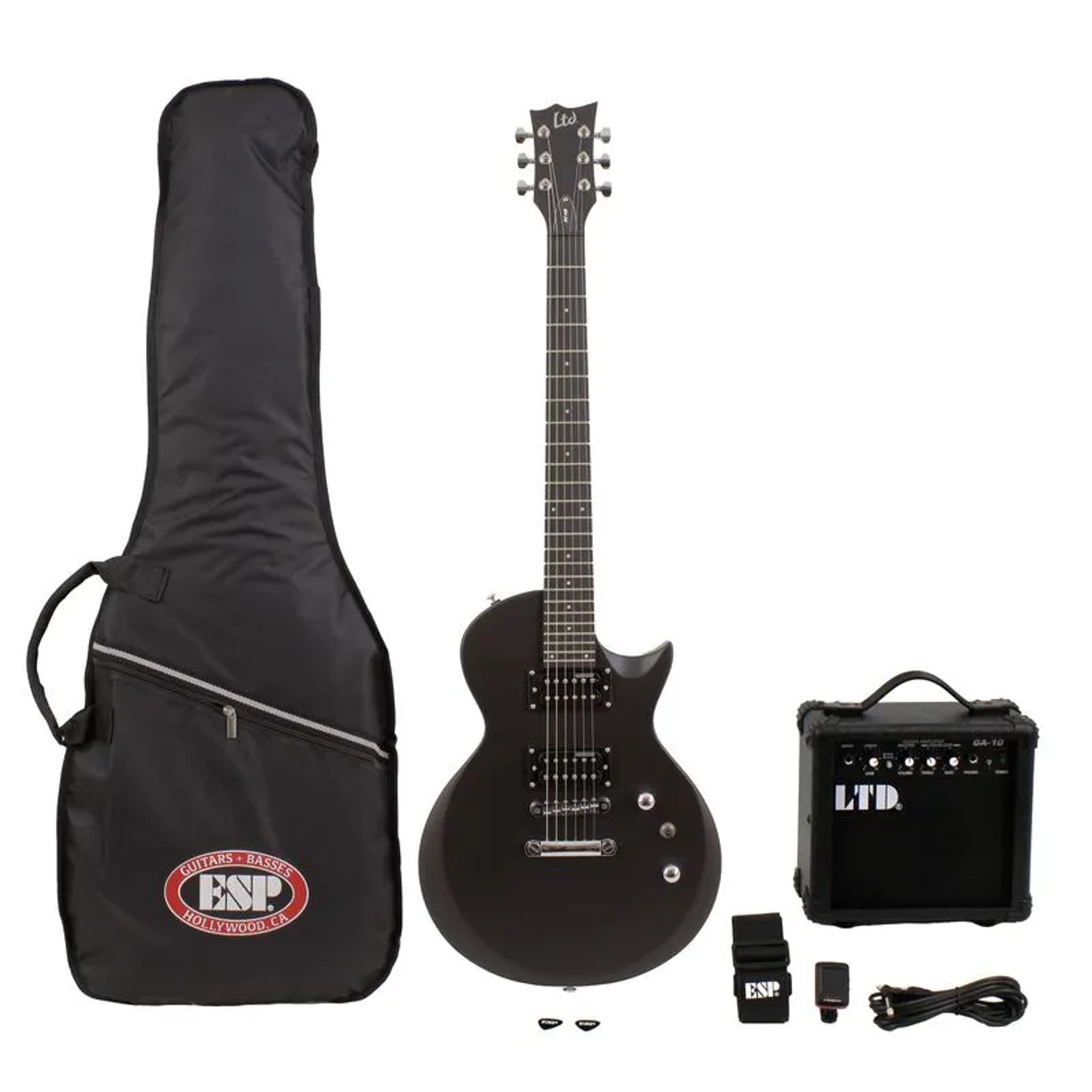 Pack de guitarra eléctrica LTD EC-10-Black Satin 1