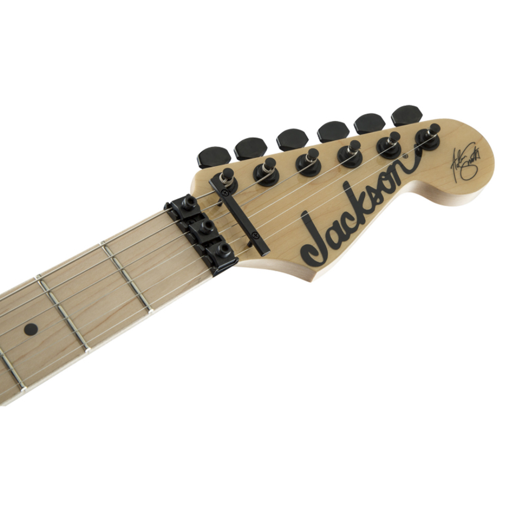 Guitarra eléctrica Signature Adrian Smith SDXQM Transparent Green – Jackson 3