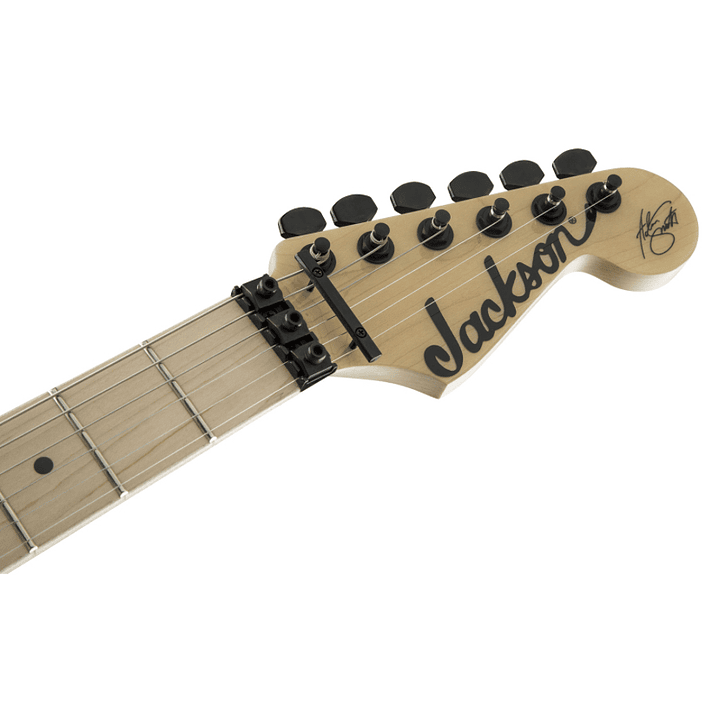 Guitarra eléctrica Signature Adrian Smith SDXQM Transparent Green – Jackson 3