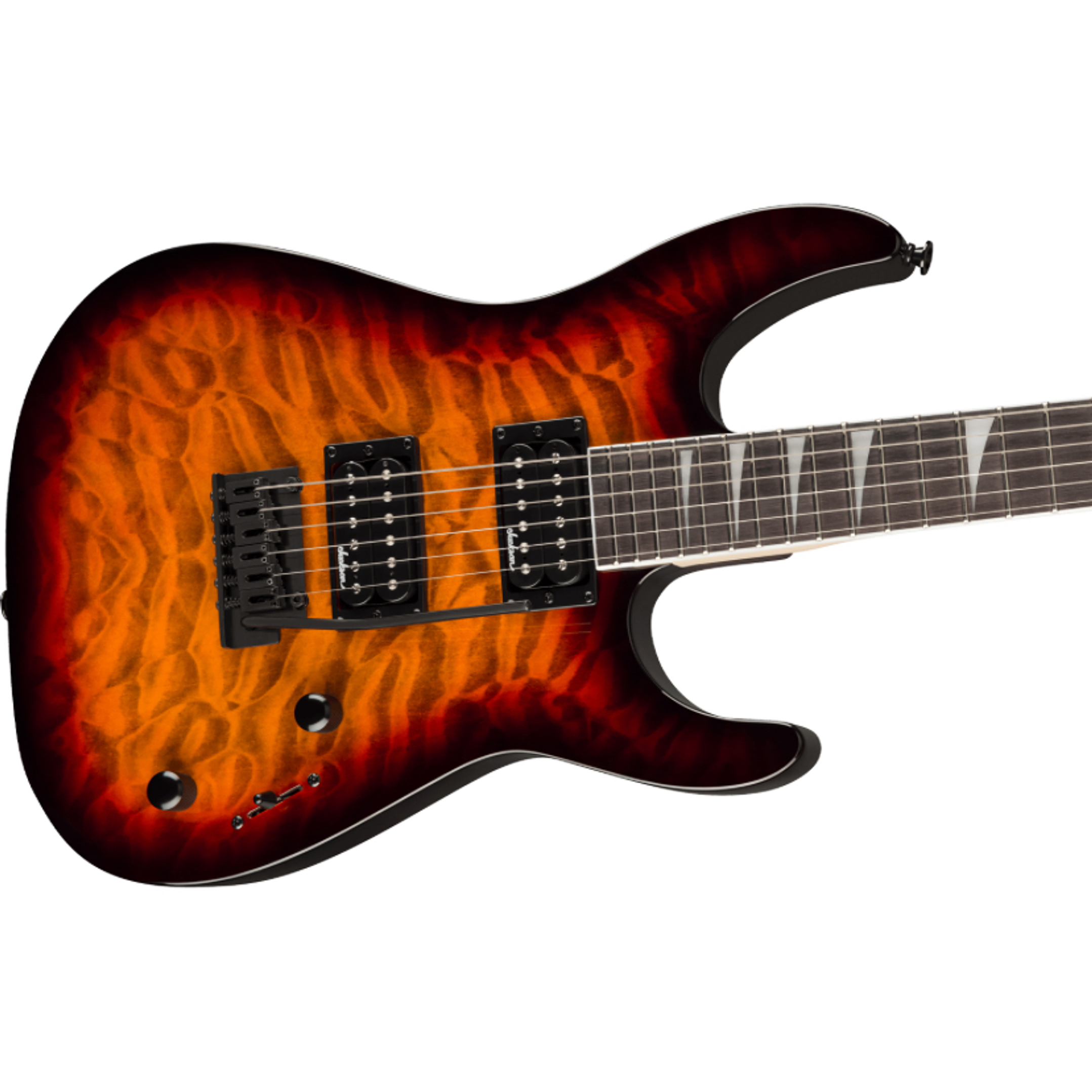 Guitarra eléctrica JS Series Dinky JS20 DKQ 2PT Transparent Tobacco Burst – Jackson 4