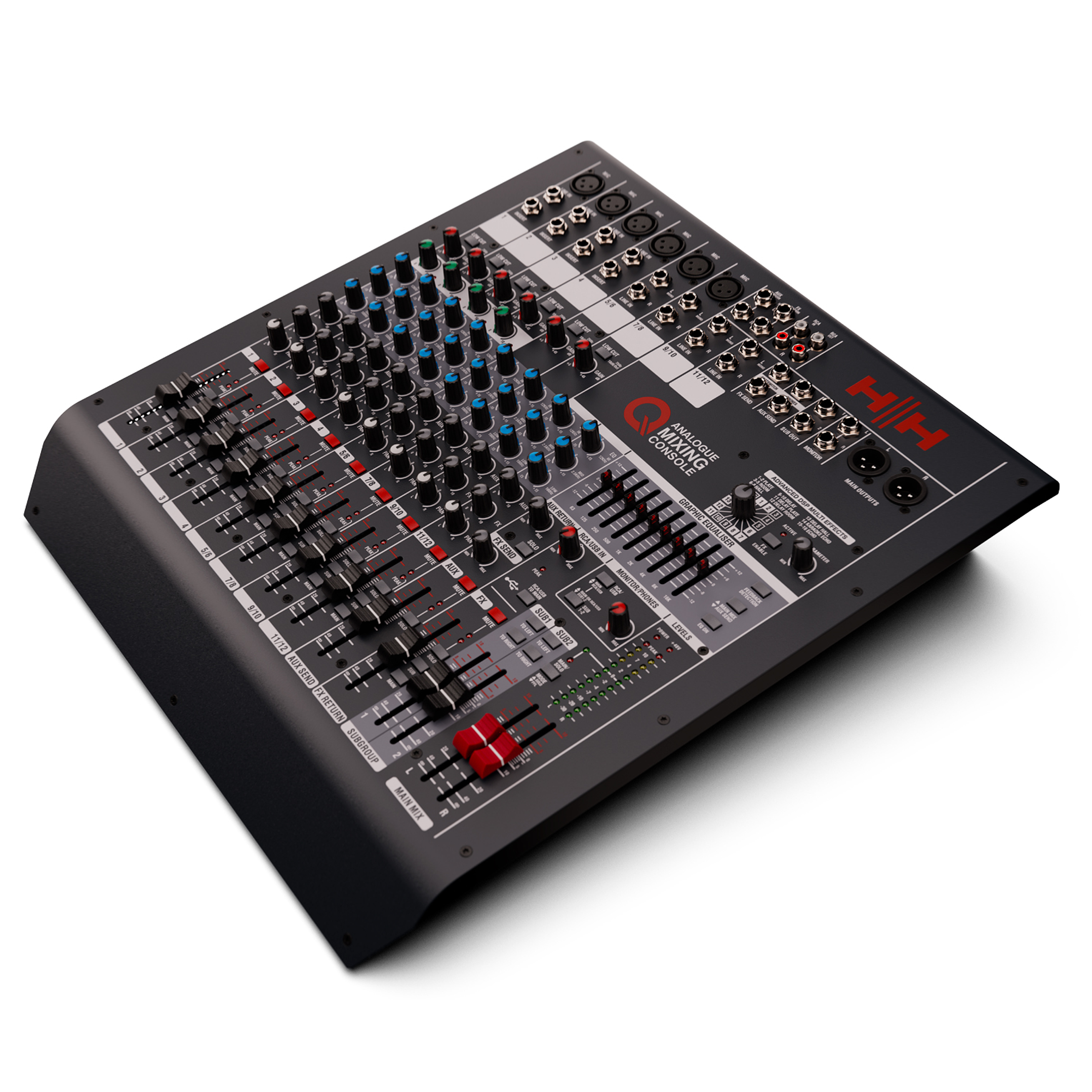 Mezclador Analogico 12 Canales Q12FX – HH 1
