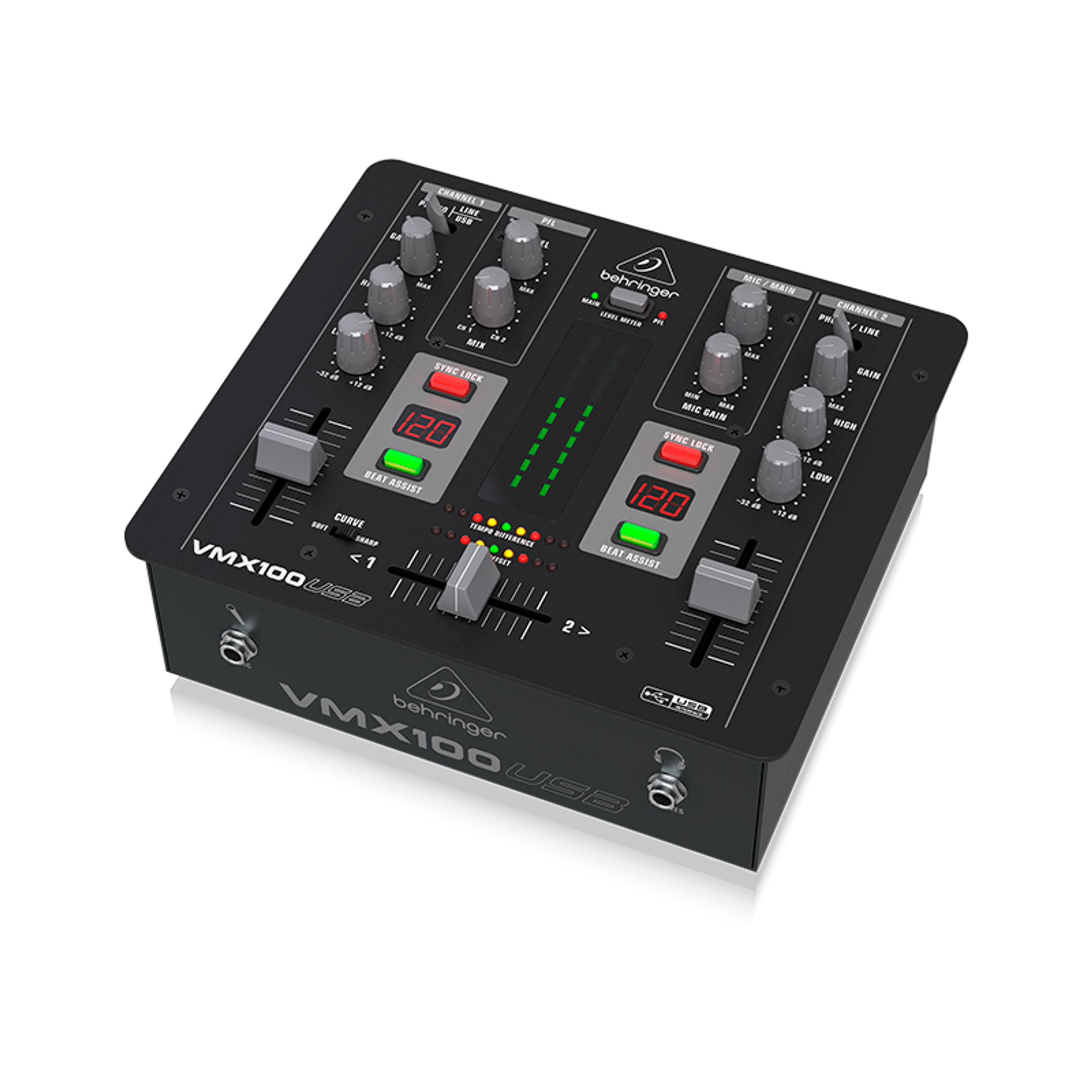 VMX100USB BEHRINGER MEZCLADOR PRO DJ 2CH 1