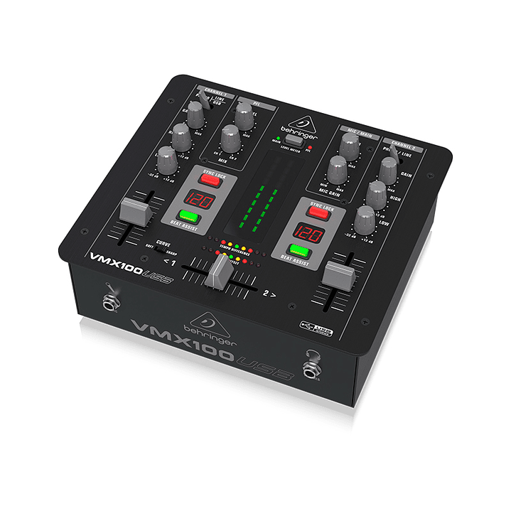 VMX100USB BEHRINGER MEZCLADOR PRO DJ 2CH 1