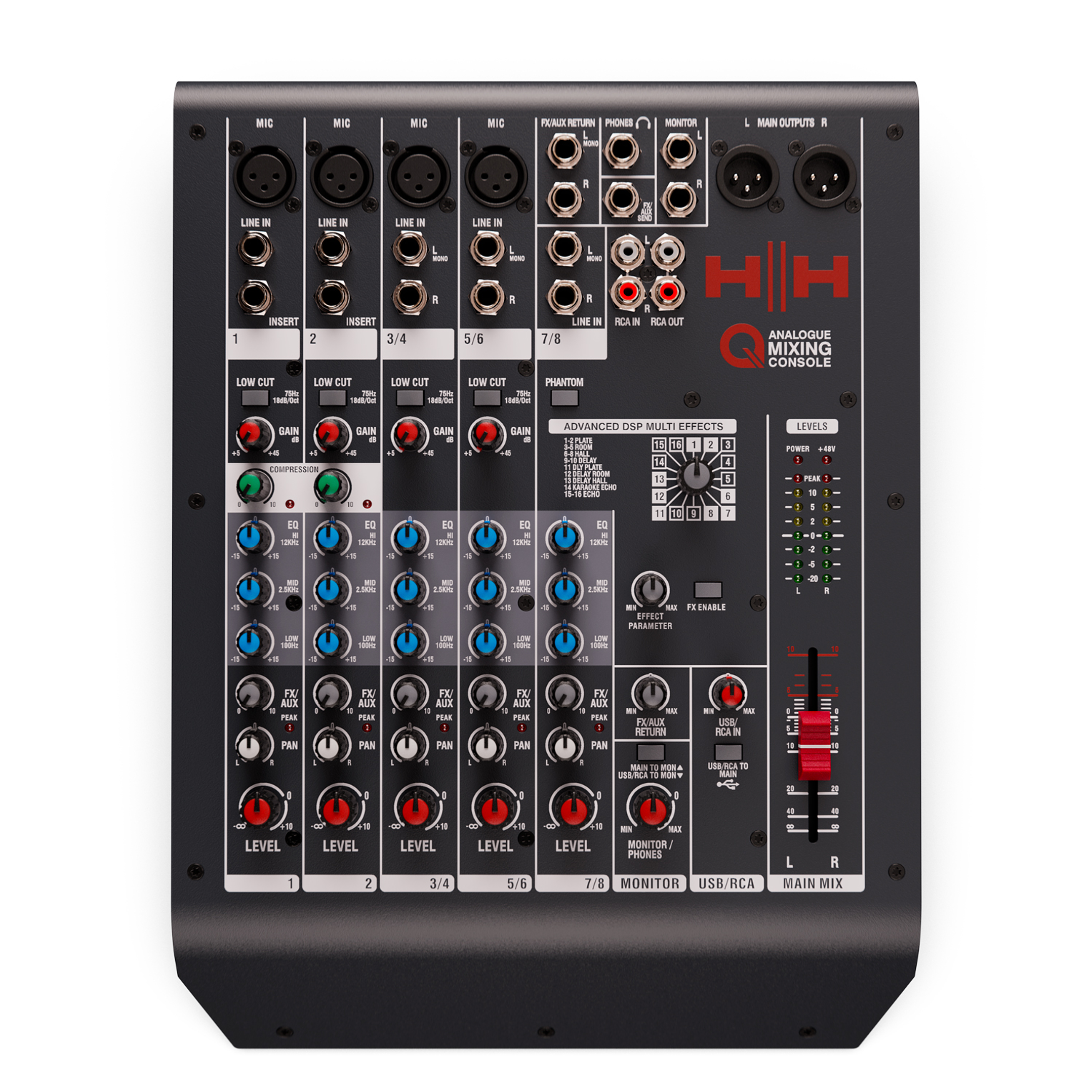 Mezclador Analogico 8 Canales Q8FX – HH 3