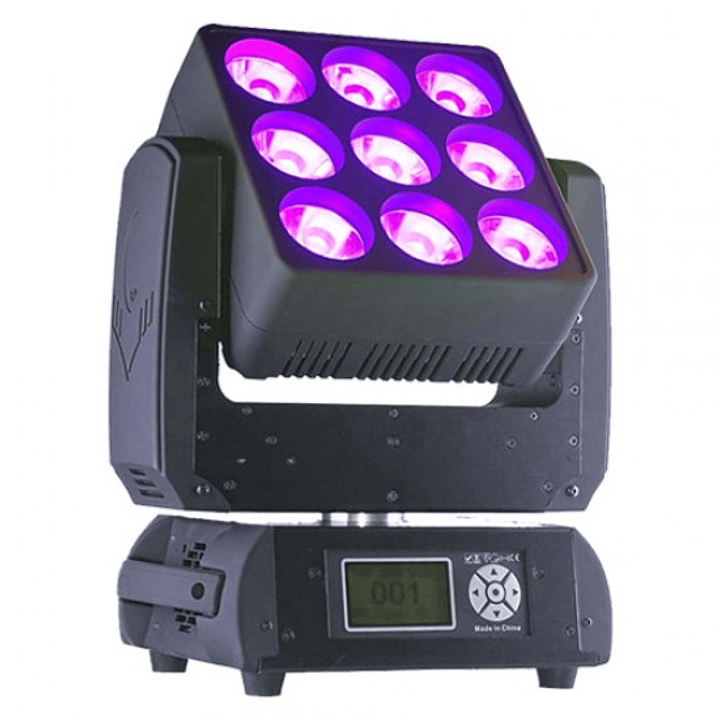 Cabeza movil LED XP500 9X15W (4in1) GLOWING 1