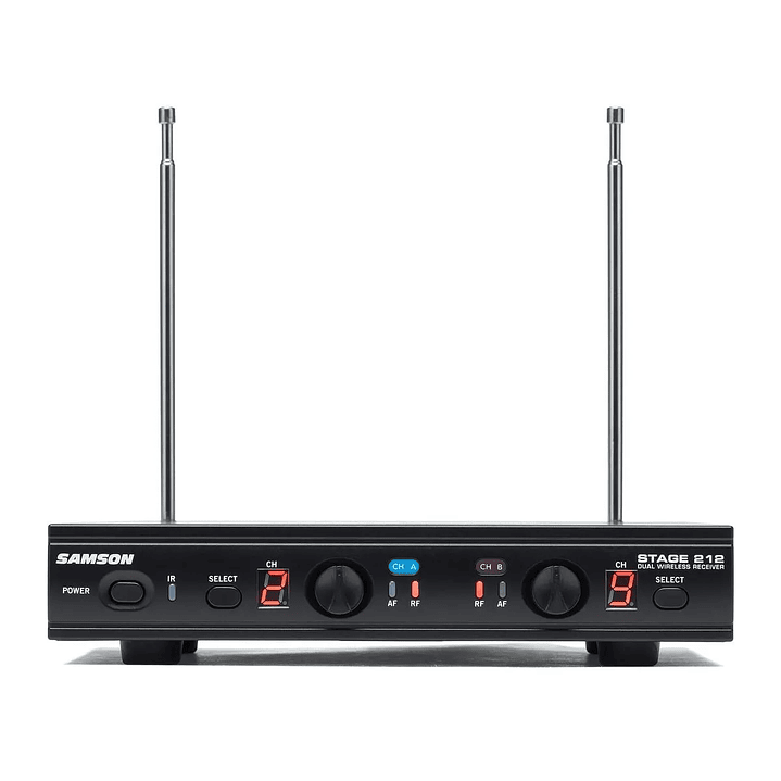 Micrófono inalámbrico de mano Samson doble VHF STAGE 212 2