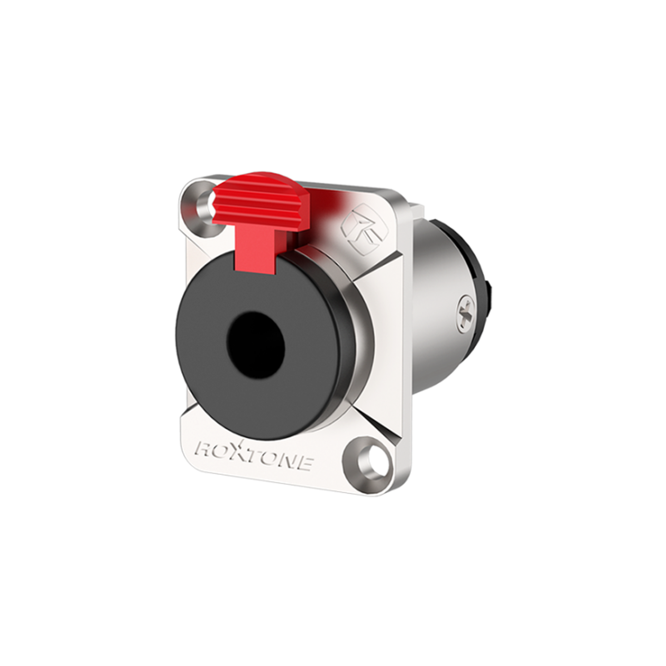 RJ3FD Chasis: Conector estéreo de 6,3 mm, carcasa niquelada / carcasa negra 1