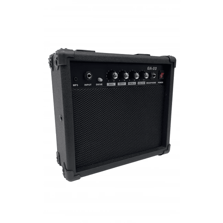 Amplificador combo para guitarra eléctrica de 20 watts con distorsión 1