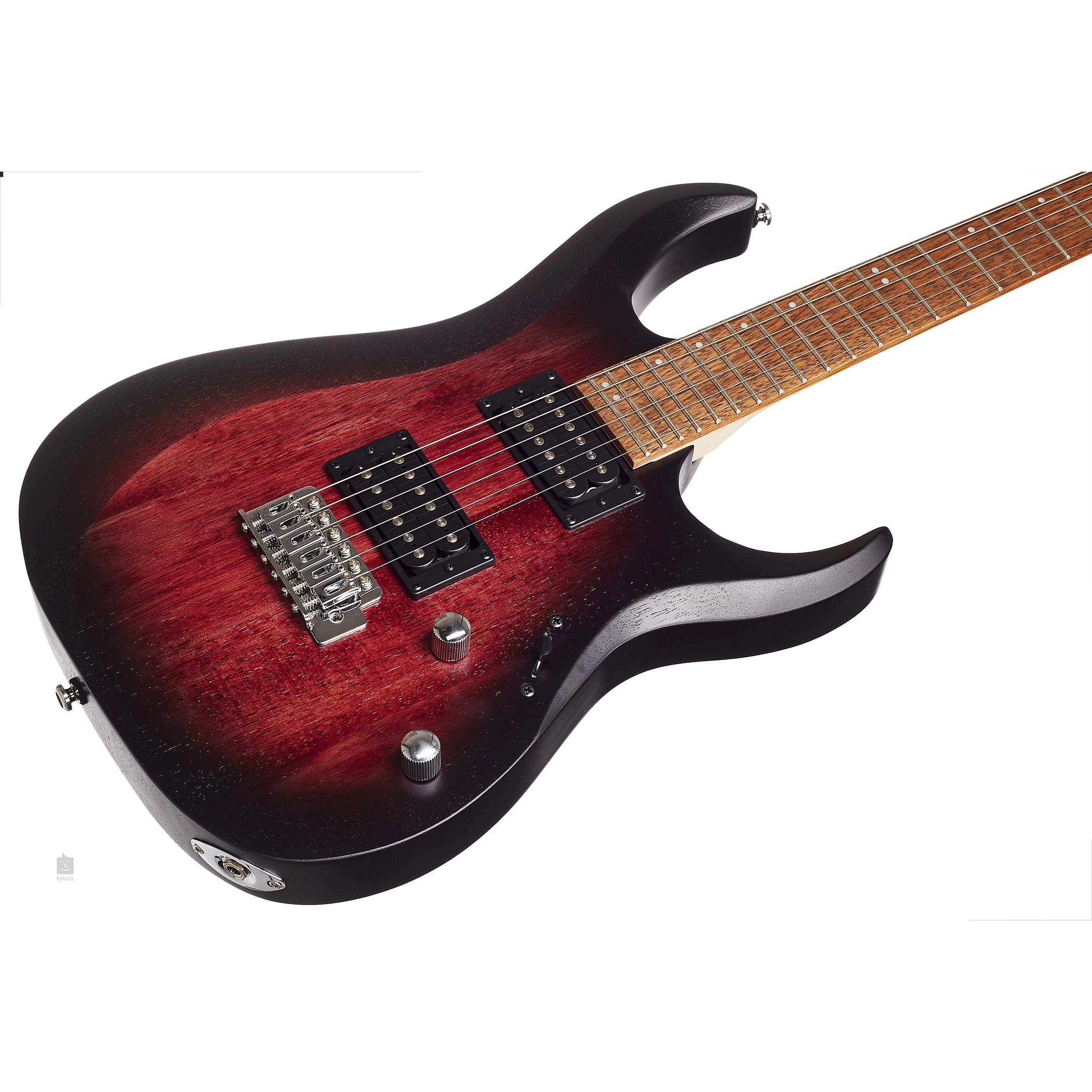 GUITARRA ELECTRICA OPEN PORE BLACK CHERRY BURST CORT X100-OPBB 4