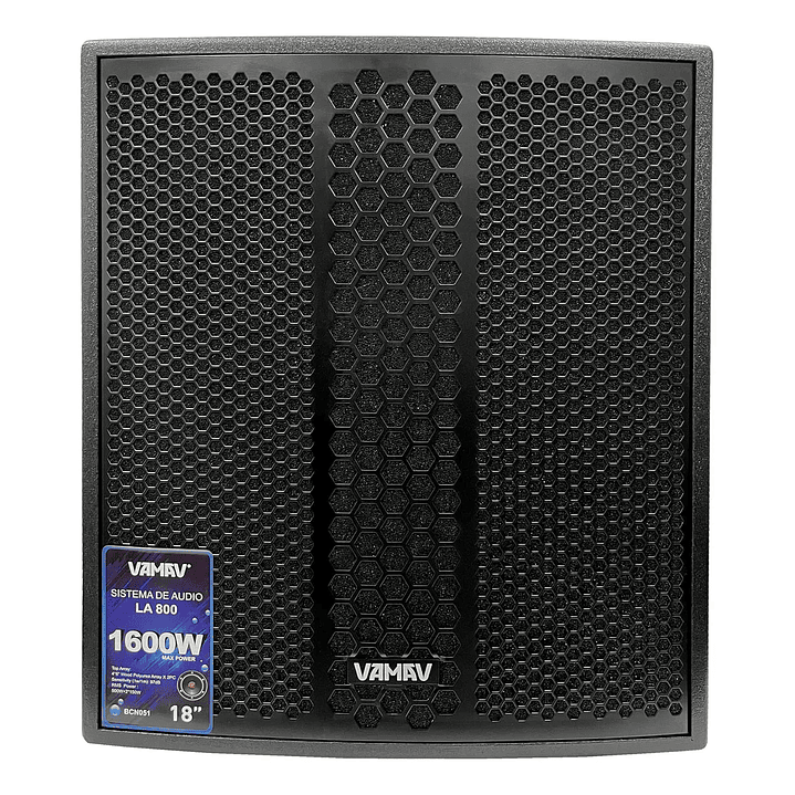 Sistema Mini Array 18″ Vamav LA 800 500W + 2*150W RMS 3