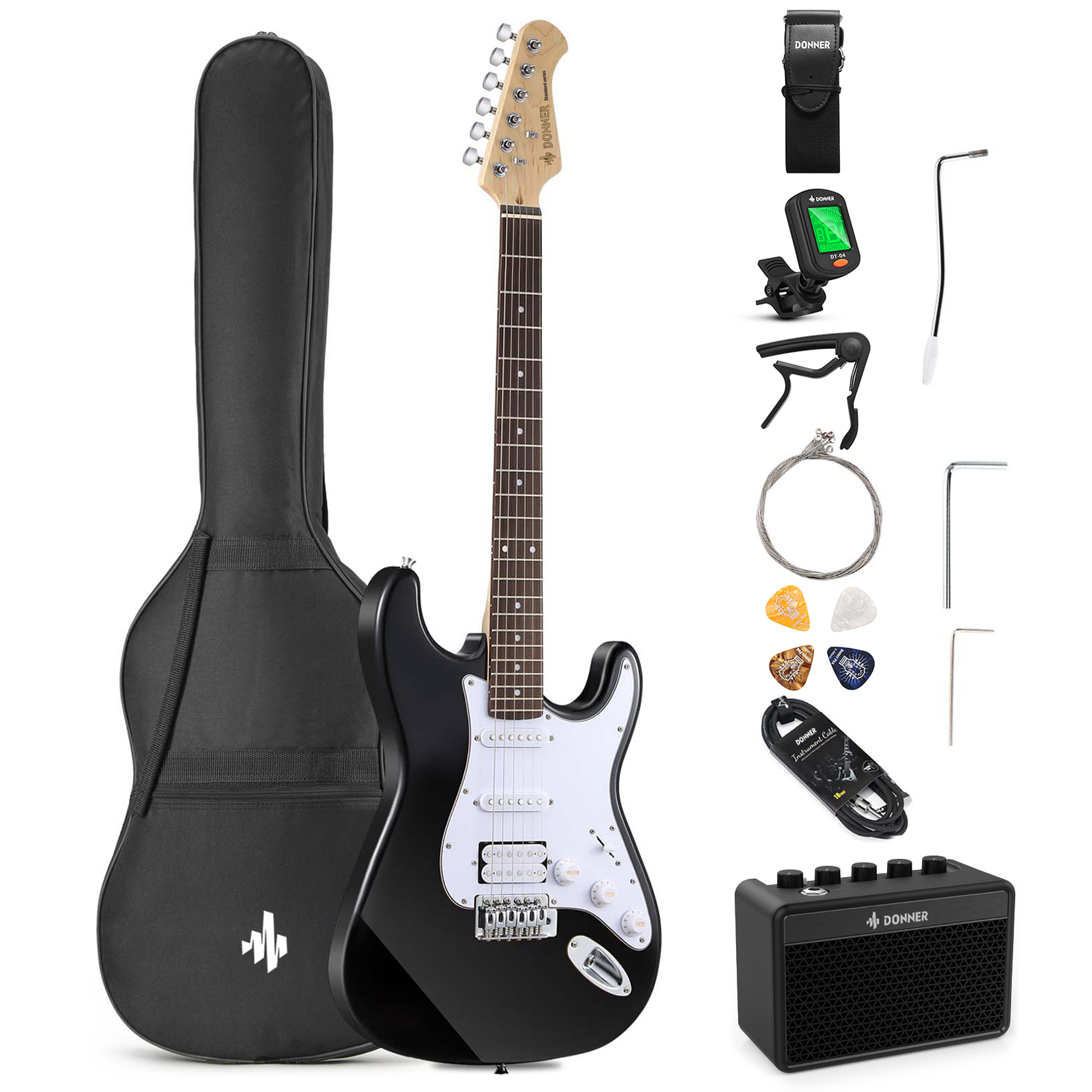 Guitarra Eléctrica Donner DST-100 – Paquete Completo para Principiantes 3