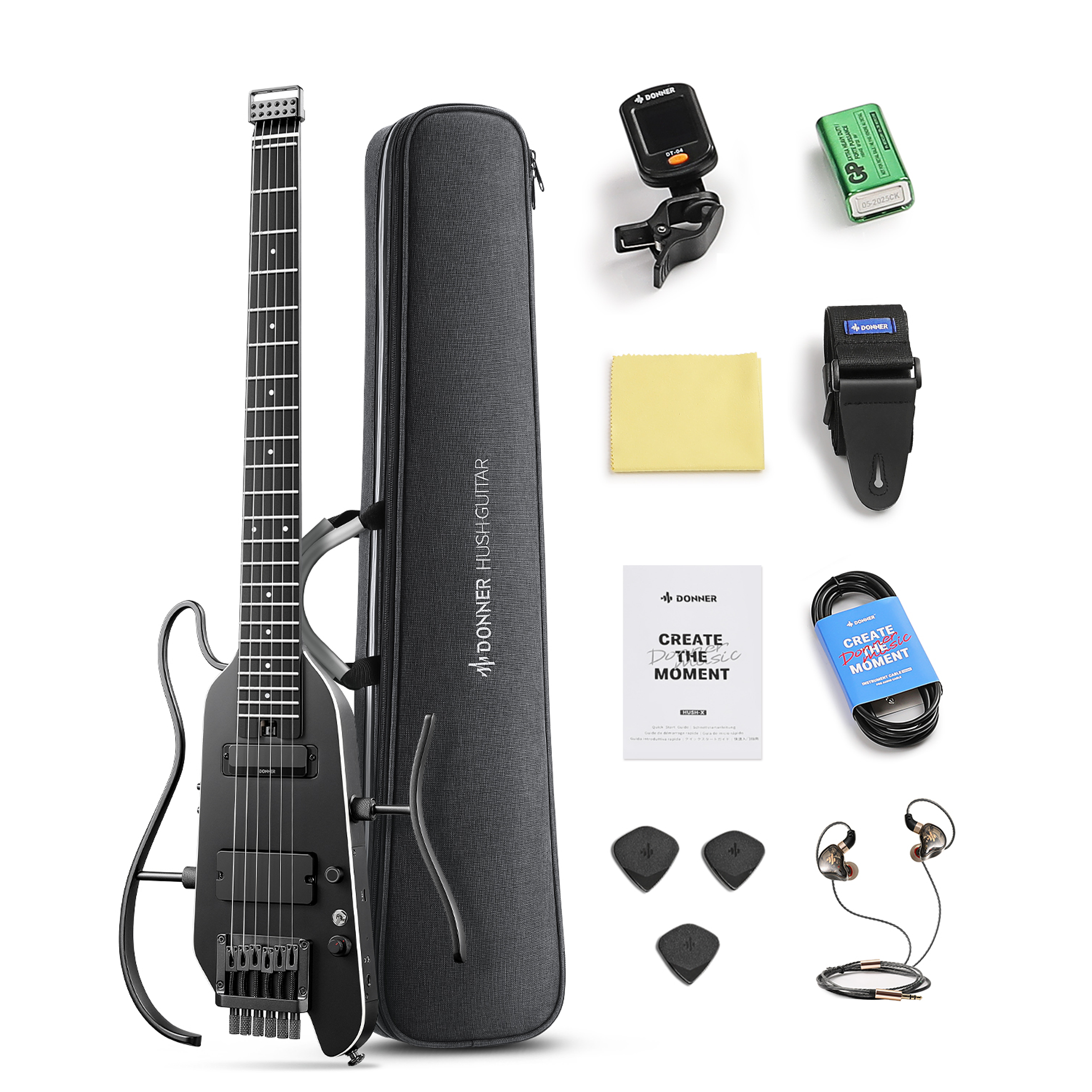 Donner HUSH-X Pro guitarra eléctrica 1