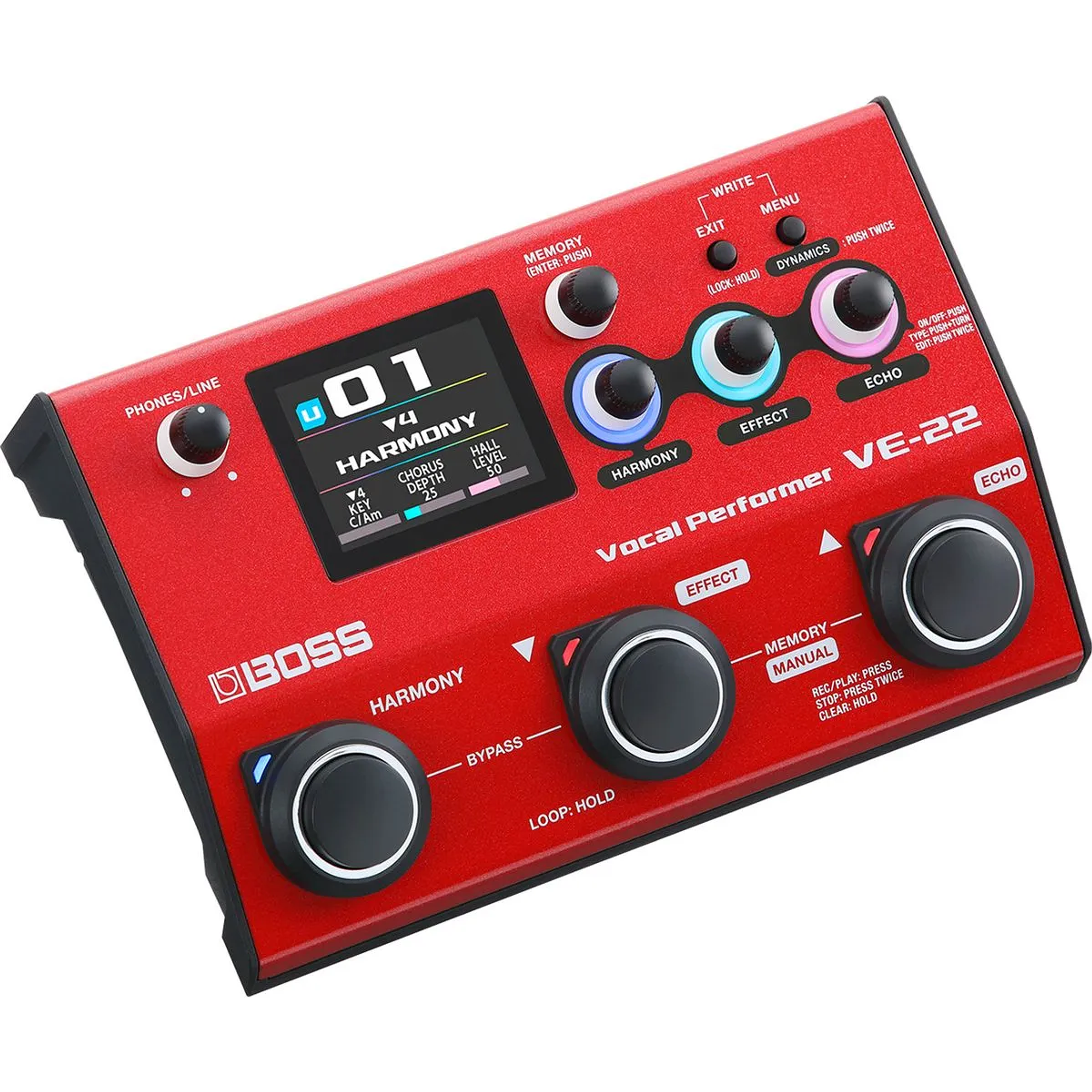 Pedalera multiefecto de voz BOSS VE-22 1