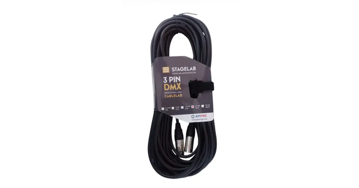 CABLE DMX 15 MTS. CABLELAB 3 PIN